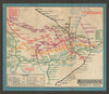 LONDON UNDERGROUND tube map diagram plan. Piccadilly extension. STINGEMORE 1930
