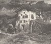 SWITZERLAND. Zillis 1903 old antique vintage print picture
