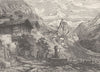 SWITZERLAND. Upper Trüns 1903 old antique vintage print picture
