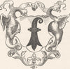 SWITZERLAND. Arms of Basel 1903 old antique vintage print picture
