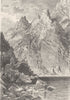 FRANCE. The White Lake 1903 old antique vintage print picture