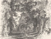 GERMANY. Entry to castle of Eberstein 1903 old antique vintage print picture