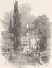 GERMANY. Villa in the Lichten Valley 1903 old antique vintage print picture