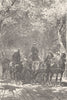 GERMANY. The Lichtenthal Avenue, Baden 1903 old antique vintage print picture