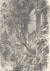 GERMANY. Courtyard, castle of Heidelberg 1903 old antique print picture