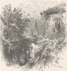 GERMANY. Church of Holy Virgin, Vineyards, Worms 1903 old antique print