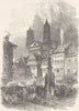 GERMANY. Market-Place, Worms 1903 old antique vintage print picture
