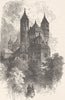 GERMANY. The Cathedral, Worms 1903 old antique vintage print picture