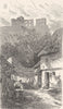 GERMANY. The Fortress of Konigstein 1903 old antique vintage print picture