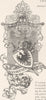GERMANY. Arms of Frankfurt 1903 old antique vintage print picture