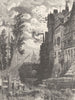 GERMANY. Bridge, Main, Sachsenhausen 1903 old antique vintage print picture