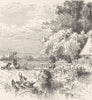 GERMANY. View of Homburg 1903 old antique vintage print picture