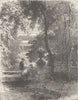 GERMANY. The Kurgarten at Homburg 1903 old antique vintage print picture