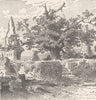 GERMANY. Monastery of Disibodenberg 1903 old antique vintage print picture