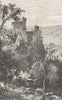 GERMANY. Rheinstein 1903 old antique vintage print picture