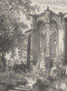 GERMANY. Werner Chapel, Bacharach 1903 old antique vintage print picture