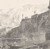 GERMANY. Bridge, Moselle, Koblenz 1903 old antique vintage print picture