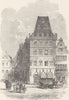 GERMANY. The Red House, Trier 1903 old antique vintage print picture