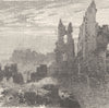 GERMANY. Ruins of Gerolstein 1903 old antique vintage print picture