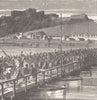 GERMANY. Ehrenbreitstein, from bridge of boats 1903 old antique print picture