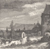 GERMANY. Linz 1903 old antique vintage print picture