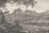 GERMANY. Rolandseck and Nonnenwerth 1903 old antique vintage print picture