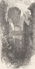 GERMANY. Entrance to Godesberg ruins 1903 old antique vintage print picture