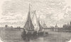 GERMANY. Approaching cologne 1903 old antique vintage print picture