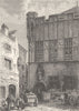 GERMANY. The Gürzenich, Cologne 1903 old antique vintage print picture