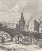 GERMANY. Elberfeld 1903 old antique vintage print picture
