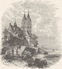 GERMANY. Monastery Church, Kaisers-Werth 1903 old antique print picture
