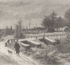 GERMANY. The old Rhine at Cleves 1903 antique vintage print picture