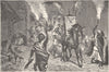 MOROCCO. Wedding parade, Tangier 1882 old antique vintage print picture