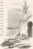 MOROCCO. The castle 1882 old antique vintage print picture