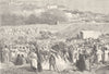 MOROCCO. Fete of the birth of Mahomet 1882 old antique vintage print picture