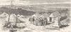 MOROCCO. Tents of troops Escort 1882 old antique vintage print picture