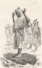 MOROCCO. The Arab's Morning Prayer 1882 old antique vintage print picture