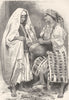 MOROCCO. Peasant women of inside 1882 old antique vintage print picture