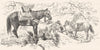 MOROCCO. Signor Biseo's sleeping Arab 1882 old antique vintage print picture