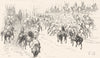 MOROCCO. Escort of Gov Larache 1882 old antique vintage print picture