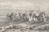 MOROCCO. The Alkazar Escort 1882 old antique vintage print picture