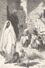 MOROCCO. People of Alkazar 1882 old antique vintage print picture