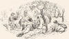 MOROCCO. Breakfast with Gov of Ben-Auda 1882 old antique vintage print picture
