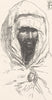 MOROCCO. The Governor Abd-Alla 1882 old antique vintage print picture