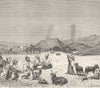 MOROCCO. A Douar in Beni-Hassan 1882 old antique vintage print picture