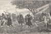MOROCCO. Lab-el-Vadodara, camp of Italian expedition 1882 old antique print