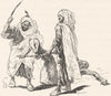 MOROCCO. Punishment of the bastinado 1882 old antique vintage print picture