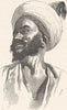 MOROCCO. Schellah the moor 1882 old antique vintage print picture