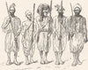 MOROCCO. Soldiers of the Sultan 1882 antique vintage print picture