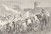 MOROCCO. Entry into Fes 1882 old antique vintage print picture